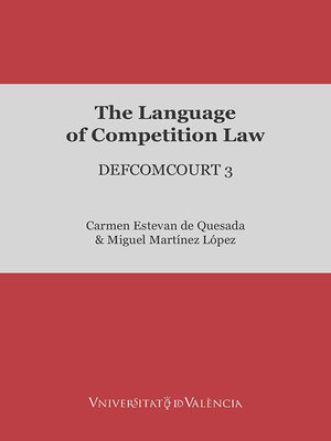 cover image of The Language of Competition Law